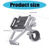 Motorcycle Phone Holder Handlebar Mounted Cellphone Cradles Shockproof Stand Holder for Scooter Bike 360 Degree Rotating