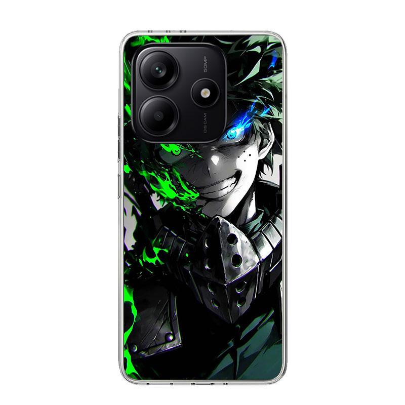 

Midoriya Izuku Deku MHA My Hero Phone Case For Xiaomi Redmi Note 14 13 14S 12S 12 11S 11T 11E Pro Plus 10S 10 9S 9 Art Customize Redmi Note 14 5G