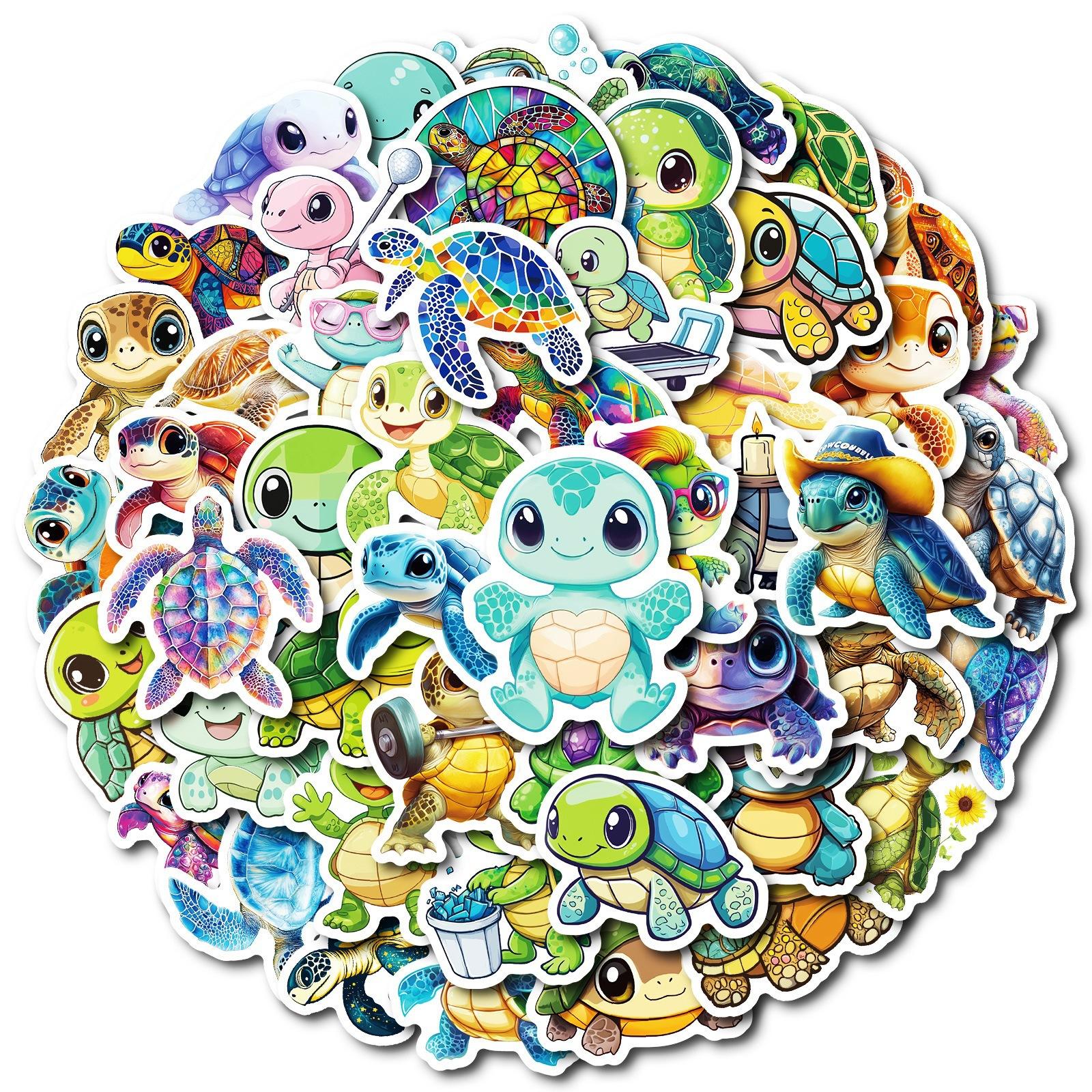 

New 50 Cute Hand-painted Graffiti Stickers Decorate Mobile Phone Shell Skateboard Helmet Stickers