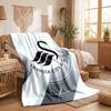 Coperta in Pile a Tema Swansea City Morbida e Accogliente in Peluche per Camera da Letto Divano Viaggio