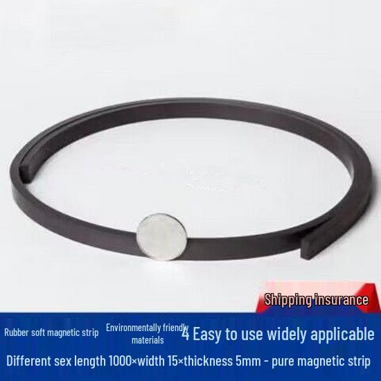 Anisotropic Double-Sided Super Strong Magnetic Rubber Strip for Motors and Curtains