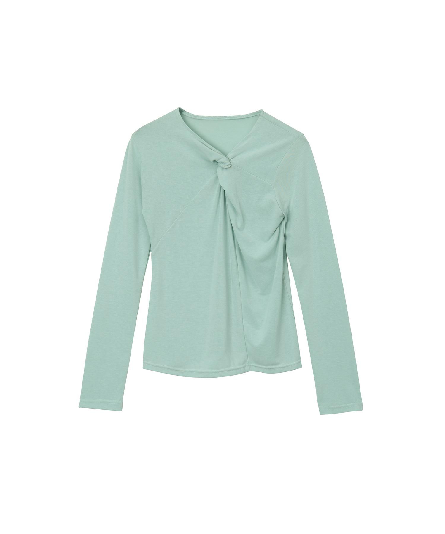 320 Showroom Twisted Neckline T-Shirt Mint Free