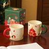Christmas Mugs Santa Claus Ceramic Cups Household Water Cups  Creative High Appearance Level  Christmas Gifts Souvenirs