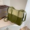 Large Capacity Contrast Color Bucket Bag for Women  New Spring Autumn  Crossbody Shoulder Bags Chic Commute Totes