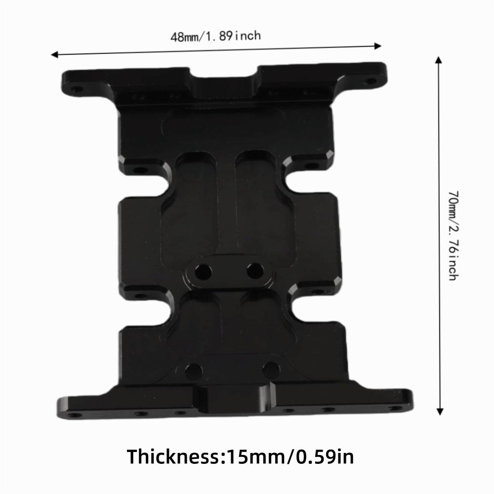 Lightweight Gearbox Mount Aluminum Alloy RC Upgrade Parts Durable Chassis Frame Brace Hobbyists