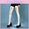 Classic Crosses Pattern Womens Silk Stockings With Breathable Velvet For All Seasons