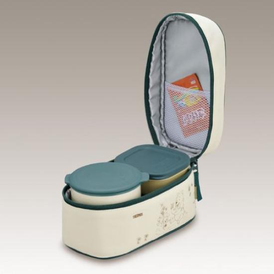 THERMOS Insulated Lunch Winnie the Forest Green FG Box, Pooh, DBP-252DS