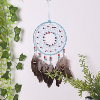 Ručně vyráběné péřové lapače snů Kreativní domov Indický zvonkohra Ornament Dekorace Závěsný přívěsek