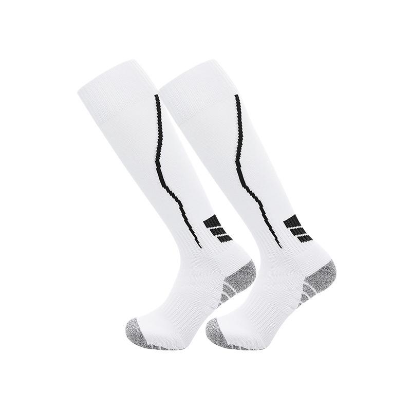 Professional Men's Breathable Non-slip Football Socks - Wear-resistant, Sweat-absorbing, Long Training Stockings.