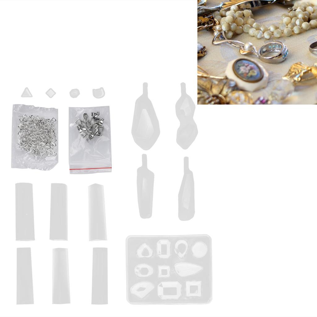 Handicraft Jewelry DIY Silicone Mold Earring Pendant Making Mold Eye Screw Accessory Set