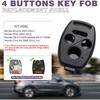 2 Pack Key Fob Shell Replacement for Honda Accord 2003-2012 / Civic EX 2006-2013 / Pilot 2009-2015 / CR-V 2005-2006 4 Button Car Keyless Entry Remote