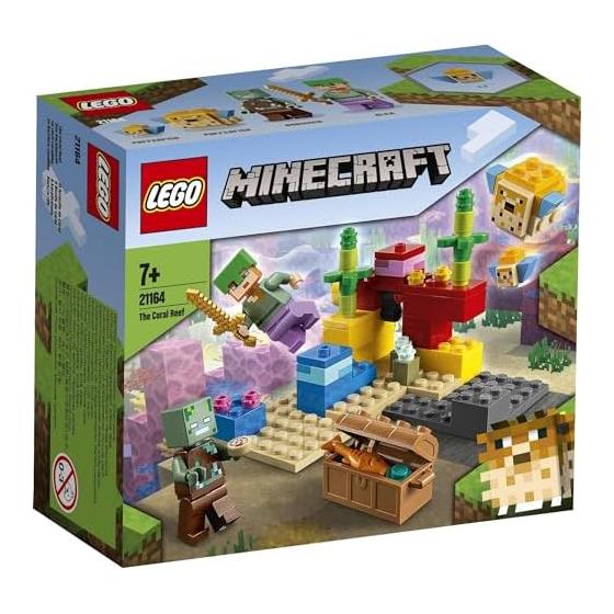 LEGO Minecraft Coral Reef 21164 Игрушечный блок Present Video Game Sea Boys Girls Ages 7+