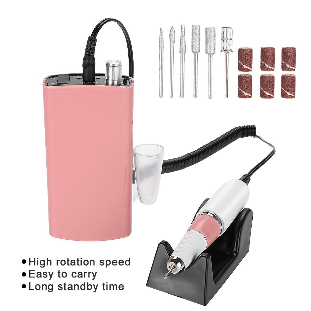 Rechargeable Nail Drill Machine Manicure Pedicure Polishing File Nail Art Equipment Kit