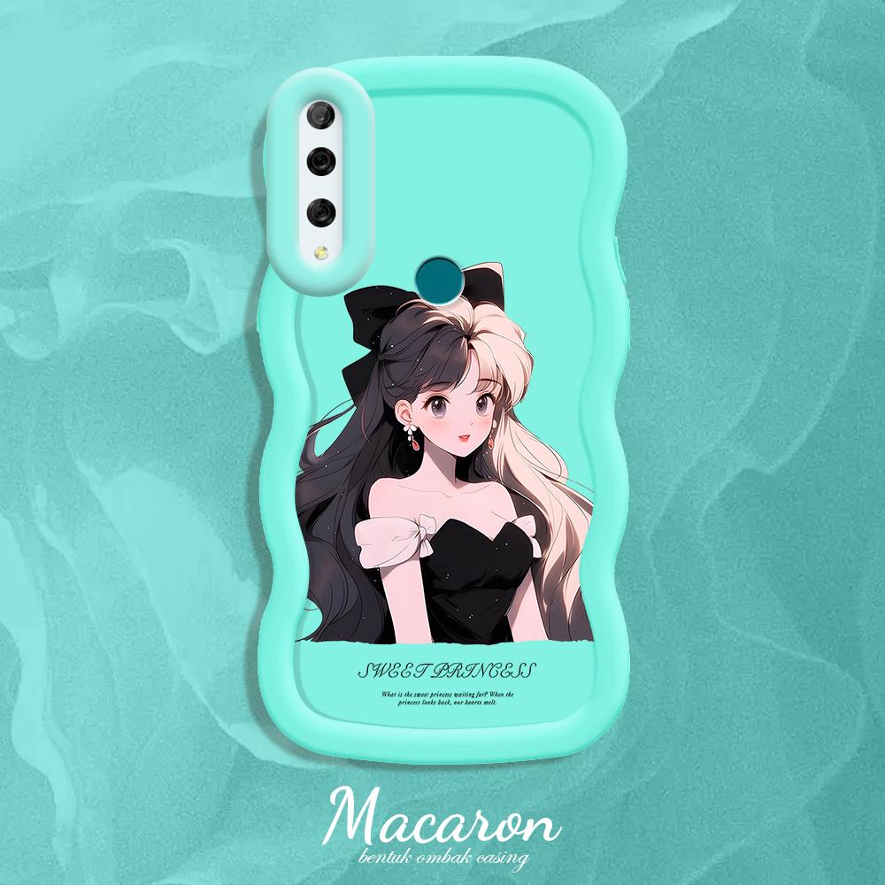 

Окрашенный узор Big Wave Edge Мягкий силиконовый материал Macaron чехол для телефона противоударный защитный резиновый чехол для iPhone Huawei Honor Infinix Tecno Tecno Pova 6 Neo синий