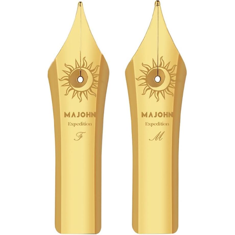 2PCS Majohn NO.8 Fountain Pen Nib F, M Size Compatible with Majohn NO.8 P139, P140 Fountain Pen