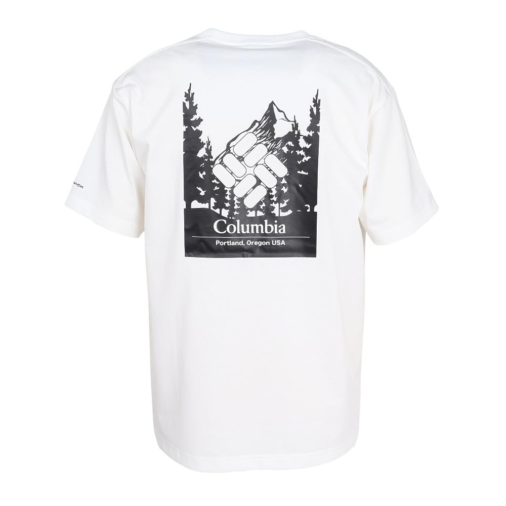 Columbia Urban Hike Graphic Short Sleeve T-Shirt, Men's, XL, Sea Salt, Logo Back Print