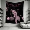 Lana Del Rey Wall Tapestry Aesthetic Wall Hanging Printed Fabric Blanket Decorative Tapestries for Bedroom Living Room Home Decor