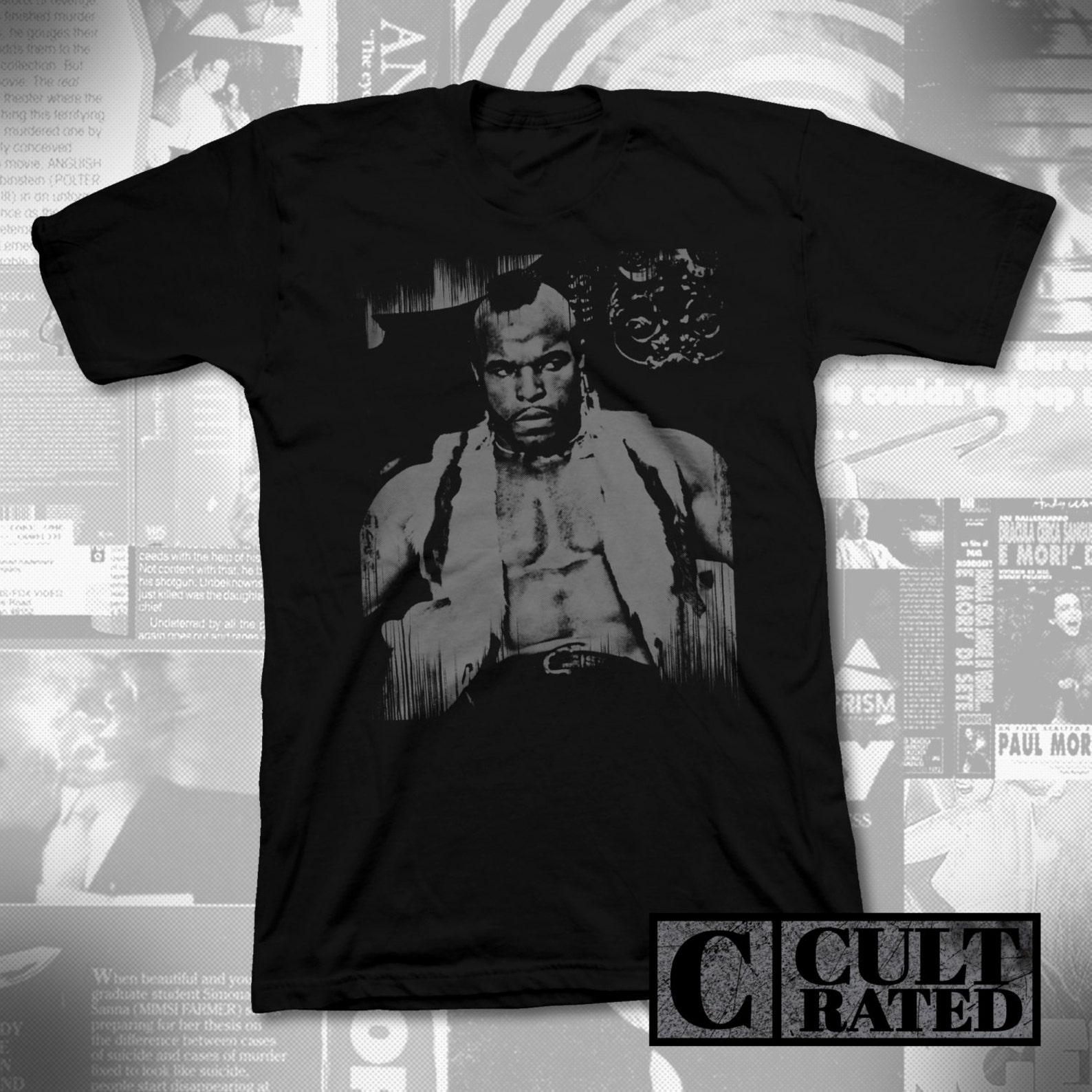 mr t - clubber lang - black t-shirt - rocky XL