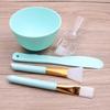Silicone DIY Beauty Mask Kit: Bowl, Brush, Stick & Measuring Spoon