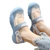 Fashion Sandals for Women, 2025 Summer New Style, Ugly and Cute Velcro Sandals, Fashionable Thick Soled Shallow Mouth Casual Single Shoe