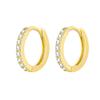 2Pcs Rainbow Little Huggies Stainless Steel Hoop Earrings Girl Tiny Rings Cartilage Small Helix Piercing Tragus Circle Men Hoops