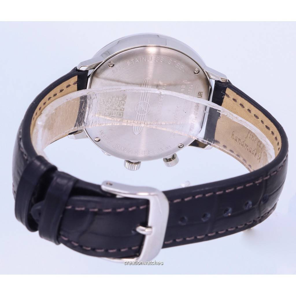 ZEPPELIN Dámske hodinky LZ129 Hindenburg Moonphase s modrým ciferníkom Quartz 7037-3 70373