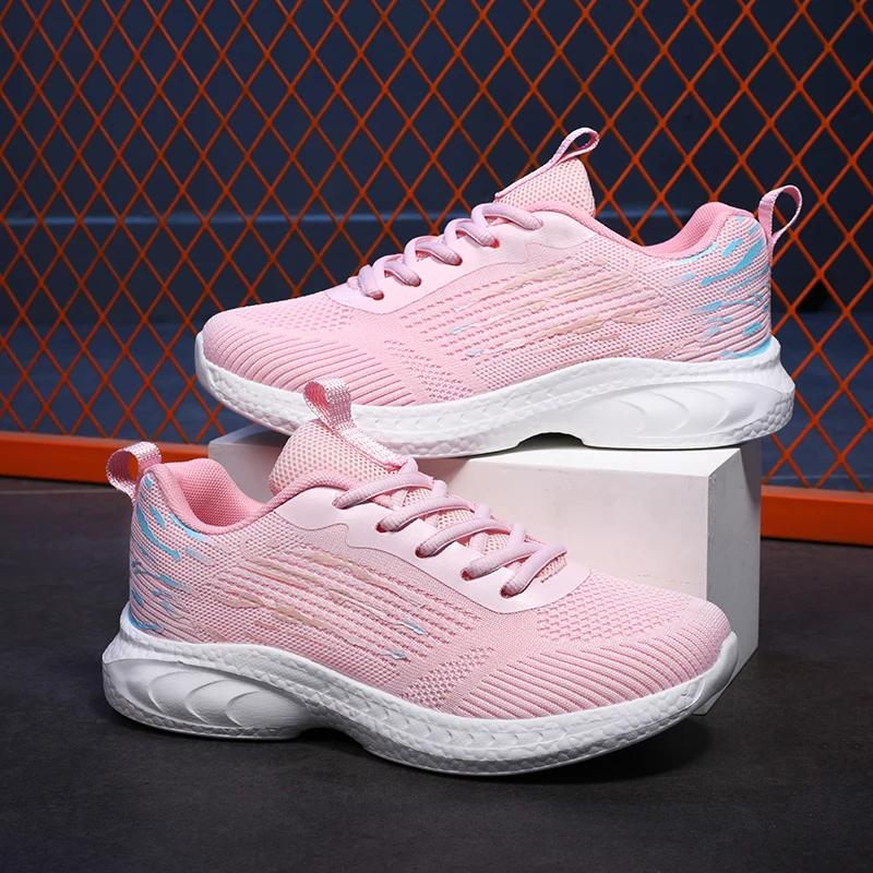 Fashion 2025 Summer Multi-functional Outdoor Casual Running Shoe with A Soft and Breathable Mesh for Women in A Two-tone Tie Zapatillas