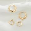 Zhongxing Teardrop Zircon Pearl Ear Cuffs - DIY European and American Style Jewelry Accessories