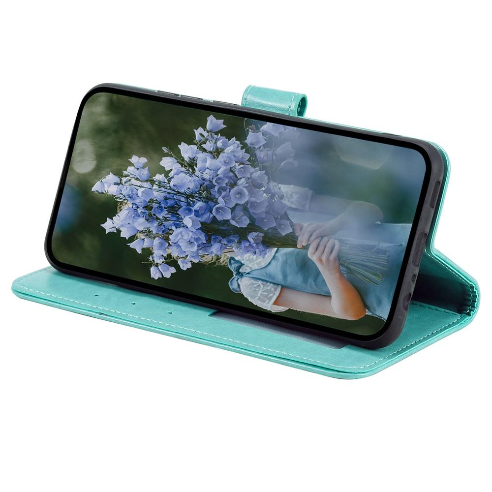 For Samsung Galaxy S24 Ultra Case PU Leather Mandala Flower Stand Cover with Strap