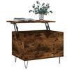 VidaXL Coffee Table Smoked Oak 60x44.5x45 Cm Engineered Wood 830953