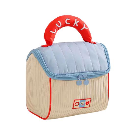 Bag Large Capacity Handheld Wash Bag Zipper Closure Multi-functional Beauty