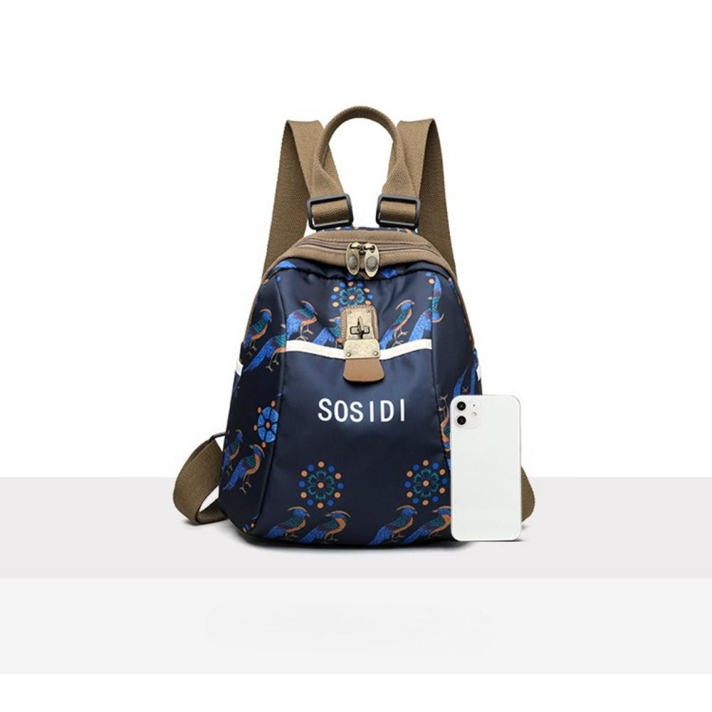 Trend Ethnic Style Printed Backpack New Casual Lightweight Multi-functional Travel Schoolbag