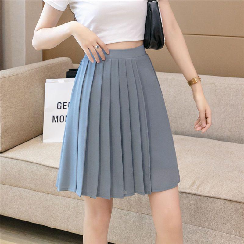 Women's Plus Size Summer Chiffon Culottes: Wide-Leg, Slimming, Anti-Exposure Shorts