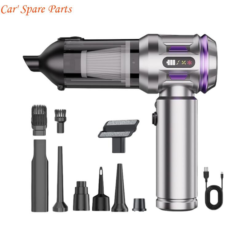 

Y4UA Rechargeable Portable Wireless Handheld Vacuum 6000mAh Battery 35Min Runtime Lightweight Design For Car Home Cleaning серебряный