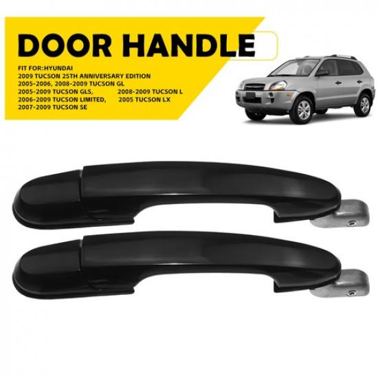 Пара Наружная Внешняя Ручка Двери Задняя Пластик Подходит 2005-2009 Hyundai Tucson GL