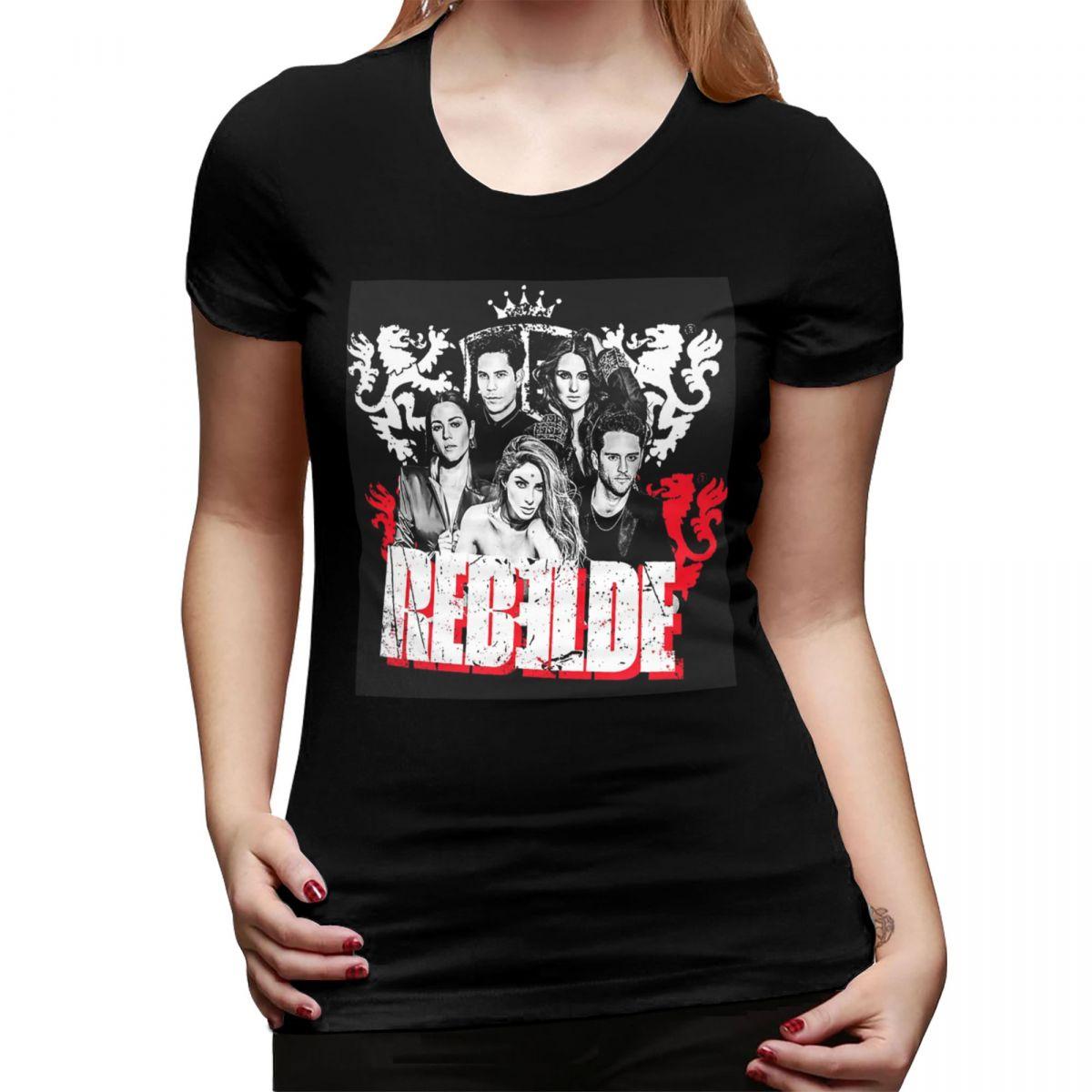 

Rbd Rebelde Tour Classic TShirt for Women Round Neck Streetwear T Shirts Womens Short Sleeve Summer Clothes Tops 2XL