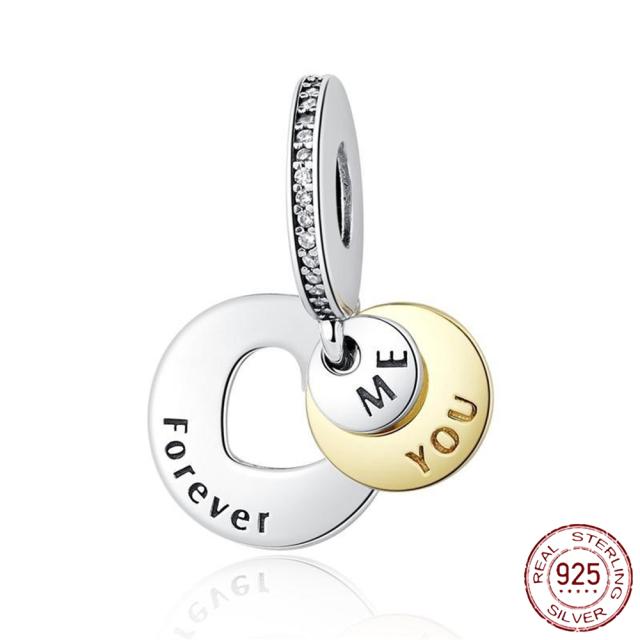 925 Sterling Silver   Autumn New Charm Flower Pink Series Charm Beads Fit Original Bracelets Women Jewelry