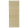 Carpet - vidaXL - 160x230 Cm - Natural Bamboo - Non-slip PVC - Natural Style