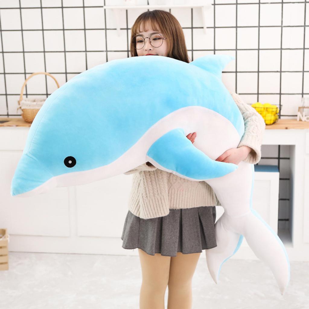 1 Stück 30CM kawaii Delfin Plüschtiere Niedliche Kuscheltier Weiches Tier Kissen Puppen für Kinder Mädchen Schlaf Kissen Geschenk