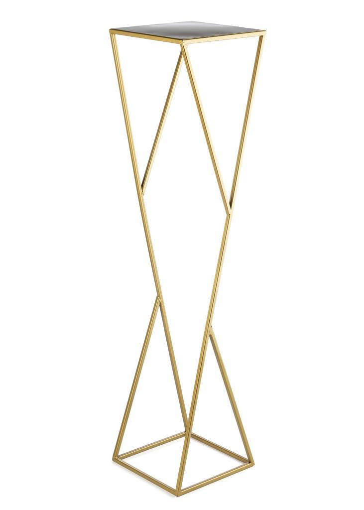 Kwietnik Nowoczesny Loft Złoty 100 Cm