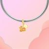 Golden Maple Leaf Charm Copper Dangle Beads Pandent Fit 4Mm Hole Diameter Bracelet Diy Bead Ms Jewelry Gift