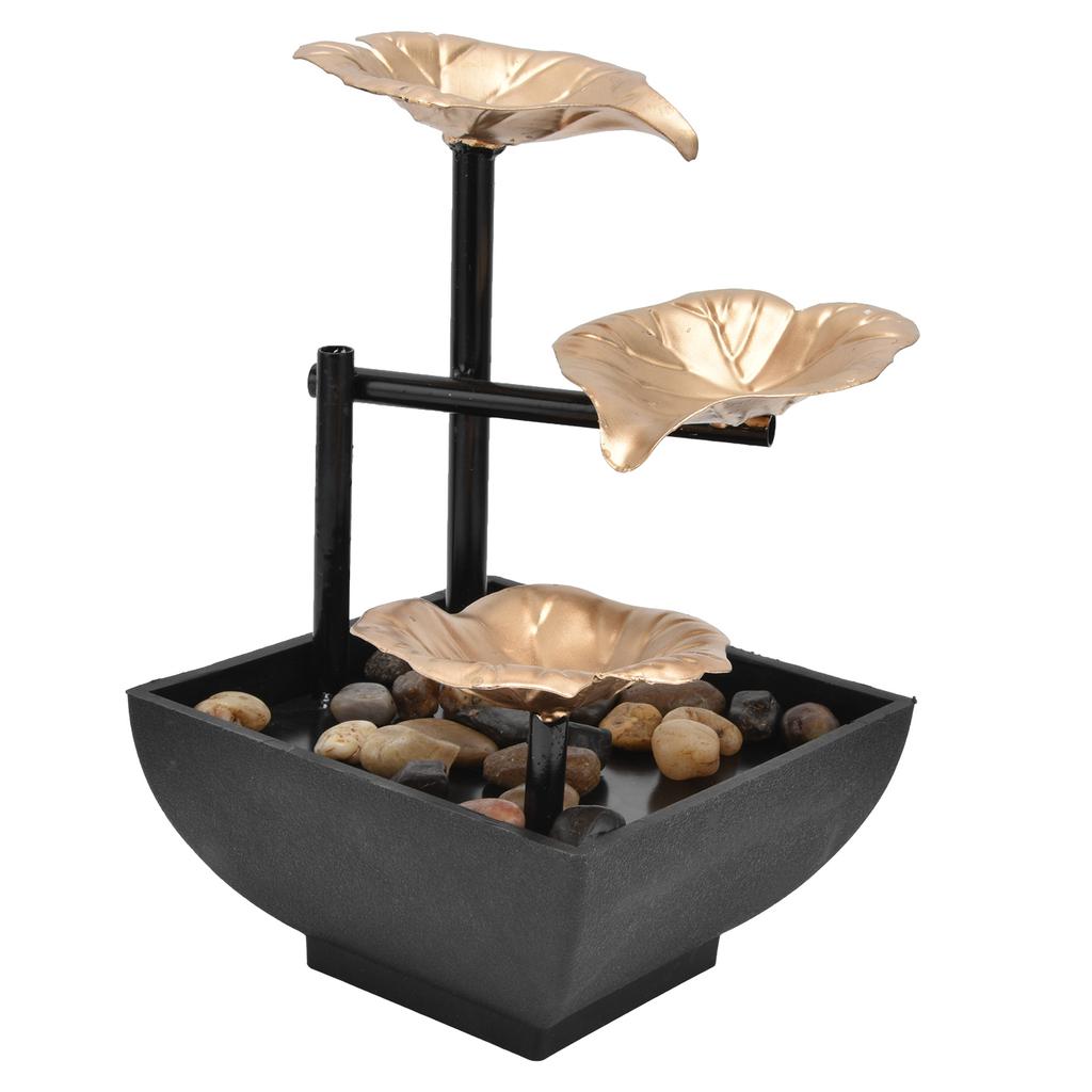 Desktop Flowing Water Ornament Tabletop Fountain for Home Office Feng Shui DecorationUS Plug 110V