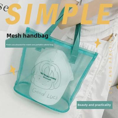 Faltbare Handtasche aus Nylon-Netz: Frische, Mädchenhafte Souvenirtasche