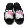 Healthy Sanrio Animal Design SAHS004 Hello Size Japanese-made Sandals, (Black Kitty, 25.0 cm)