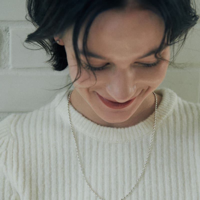 verte [925 silver] Un.silver.128 / gross rizi necklace (long ver.)