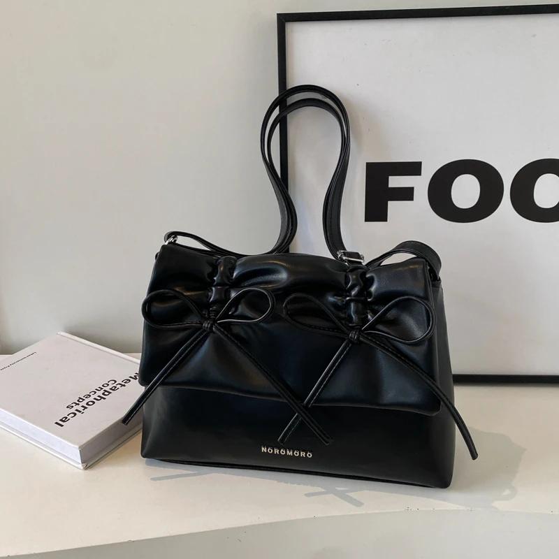 

Однотонные швейные сумки через плечо для женщин с застежкой-молнией и внутренним карманом-клапаном из искусственной кожи, высокое качество