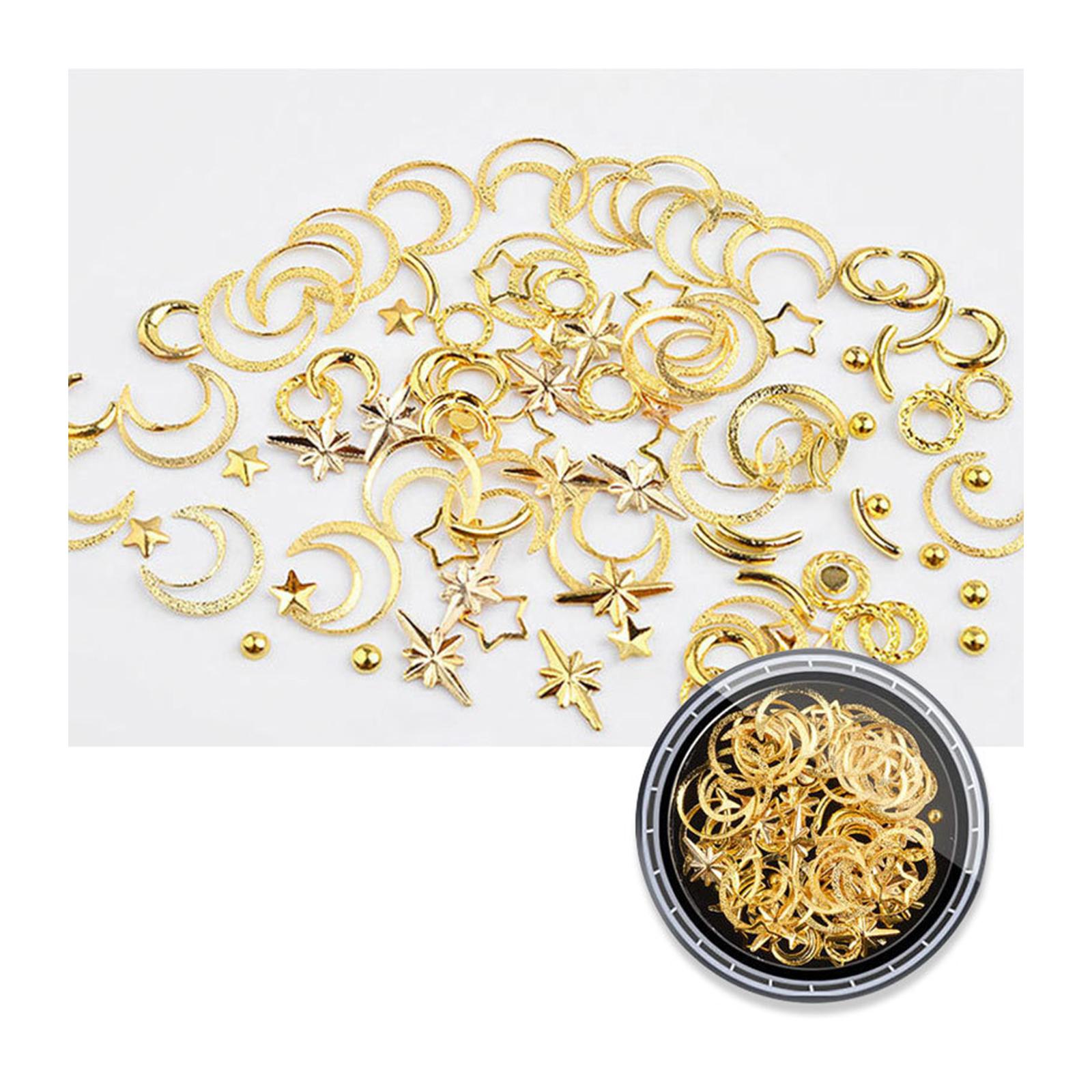 

Подвески для ногтей «Звезда, Луна» Стразы для ногтей Подвески для дизайна ногтей Панк-заклепки Драгоценные камни для ногтей Маникюрные принадлежности Украшения для дизайна ногтей своими руками B01