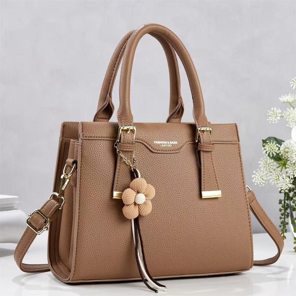 Stylish Simple Spacious Office Tote Bag For Ladies, Multi Layer Top Handle Shoulder Crossbody Handbag Suitable For Commute Shopping Weekend Trip