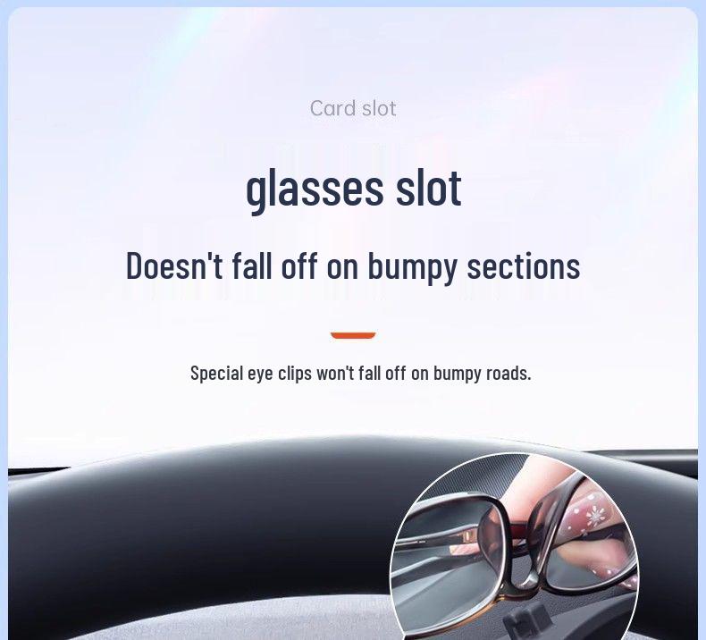 Verbessertes Brillenetui & Sonnenbrillenclip für Tesla Model 3 Innenzubehör.