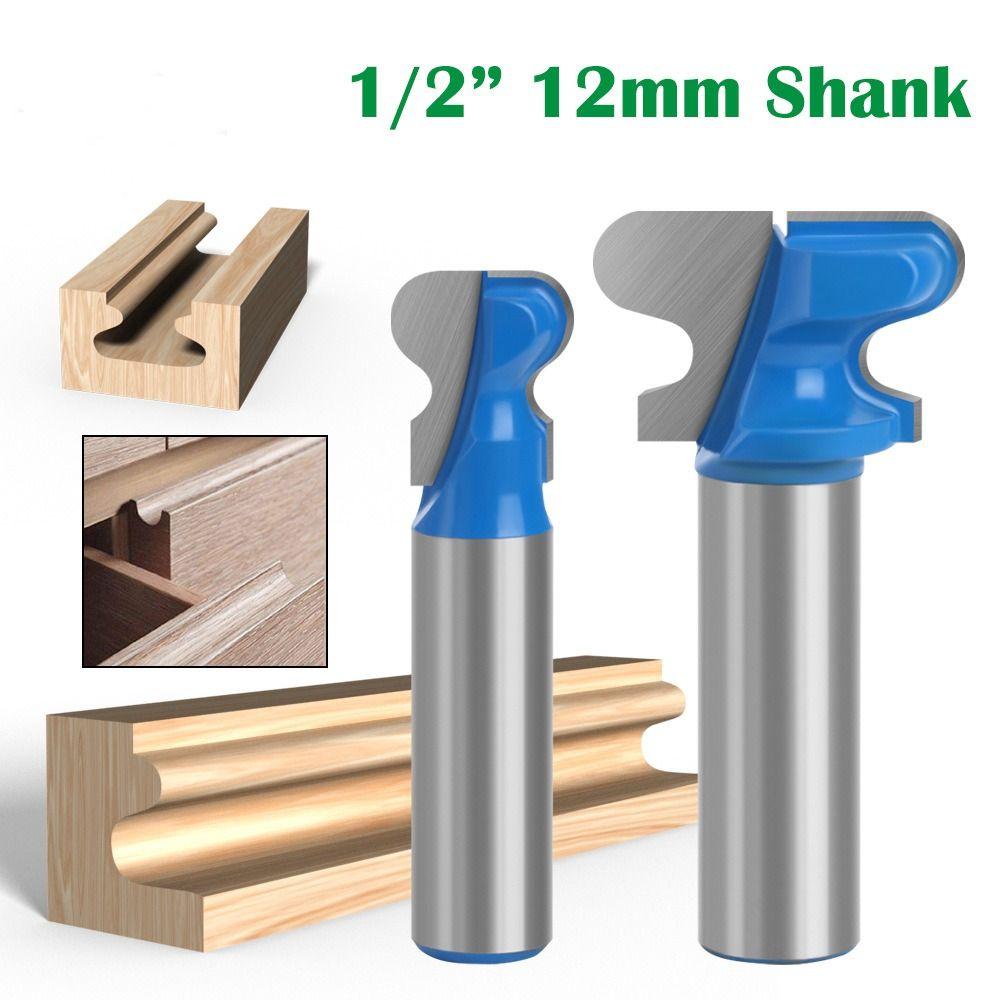 

Double Finger Milling Cutter 12.7mm Shank Wood Carving Durable Drill Bit Woodworking Tools